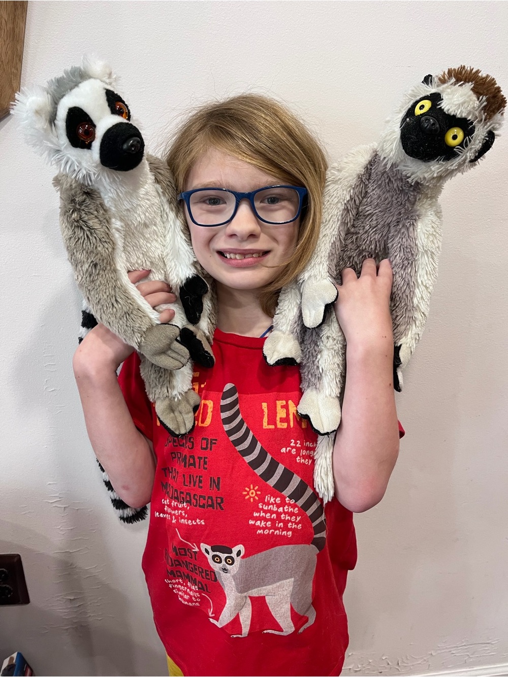 peek kids | ring tailed lemur graphic tee science youth m/8